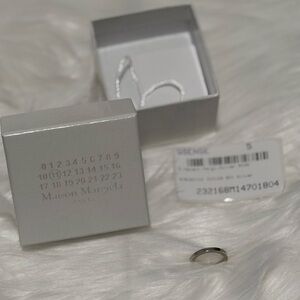 Authentic Maison Margiela Numeric Silver 2MM Ring